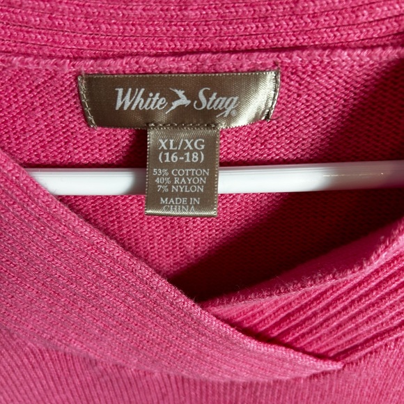 White Stag Pink Long‎ Sleeve sweater - Picture 3 of 3